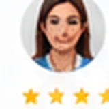 AI-generated profile illustration for review layout
